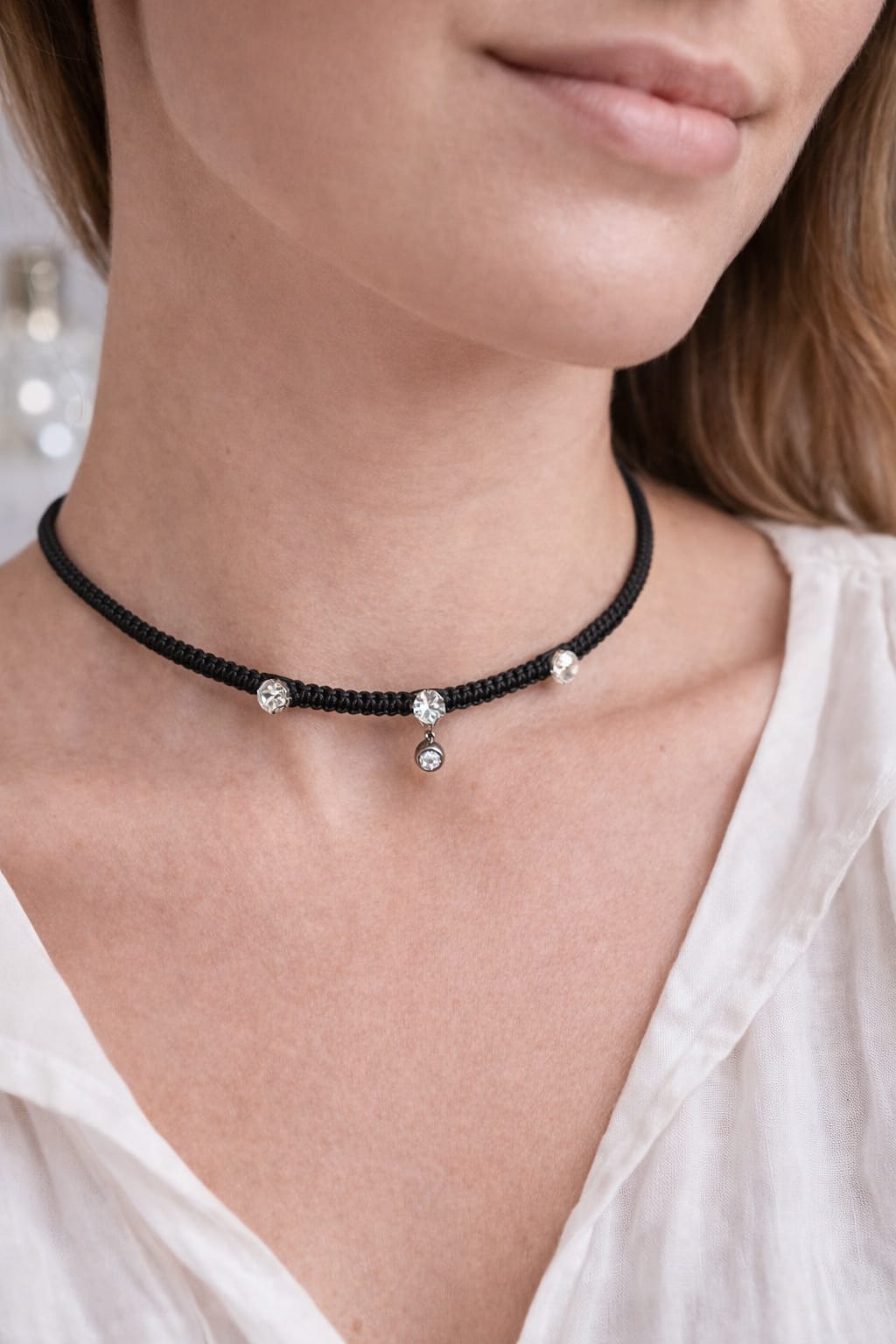 Colier Crystal Noir