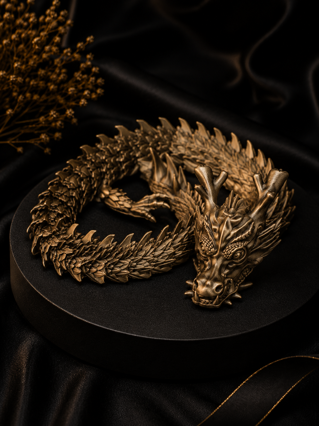 Dragon 3D Articulat – Golden Serpent